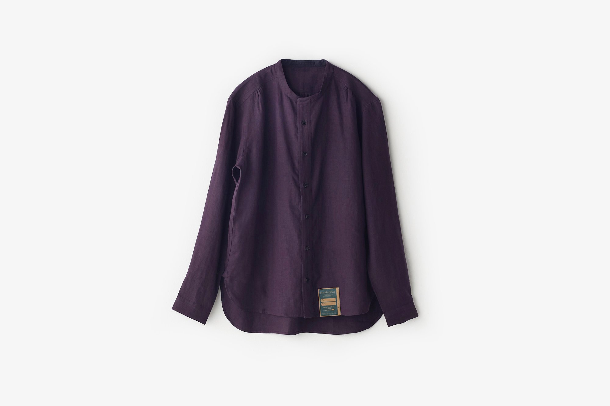 HW collarless shirt Linen｜ASEEDONCLOUD - パンと日用品の店 わざわざ オンラインストア