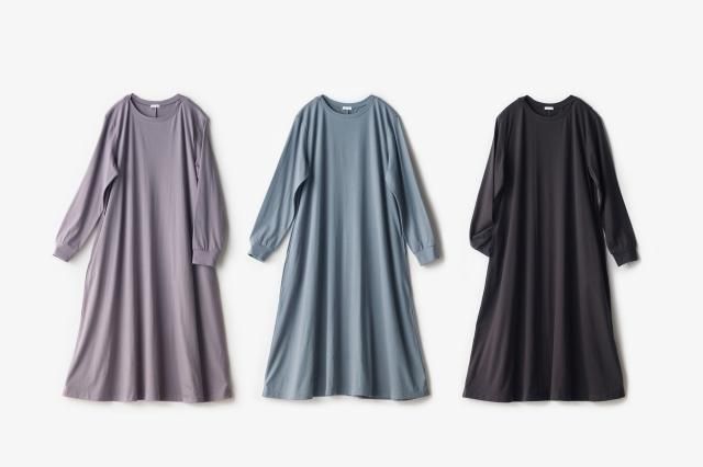 Prestige ロングスリーブ フレアワンピース yohaku(余白)