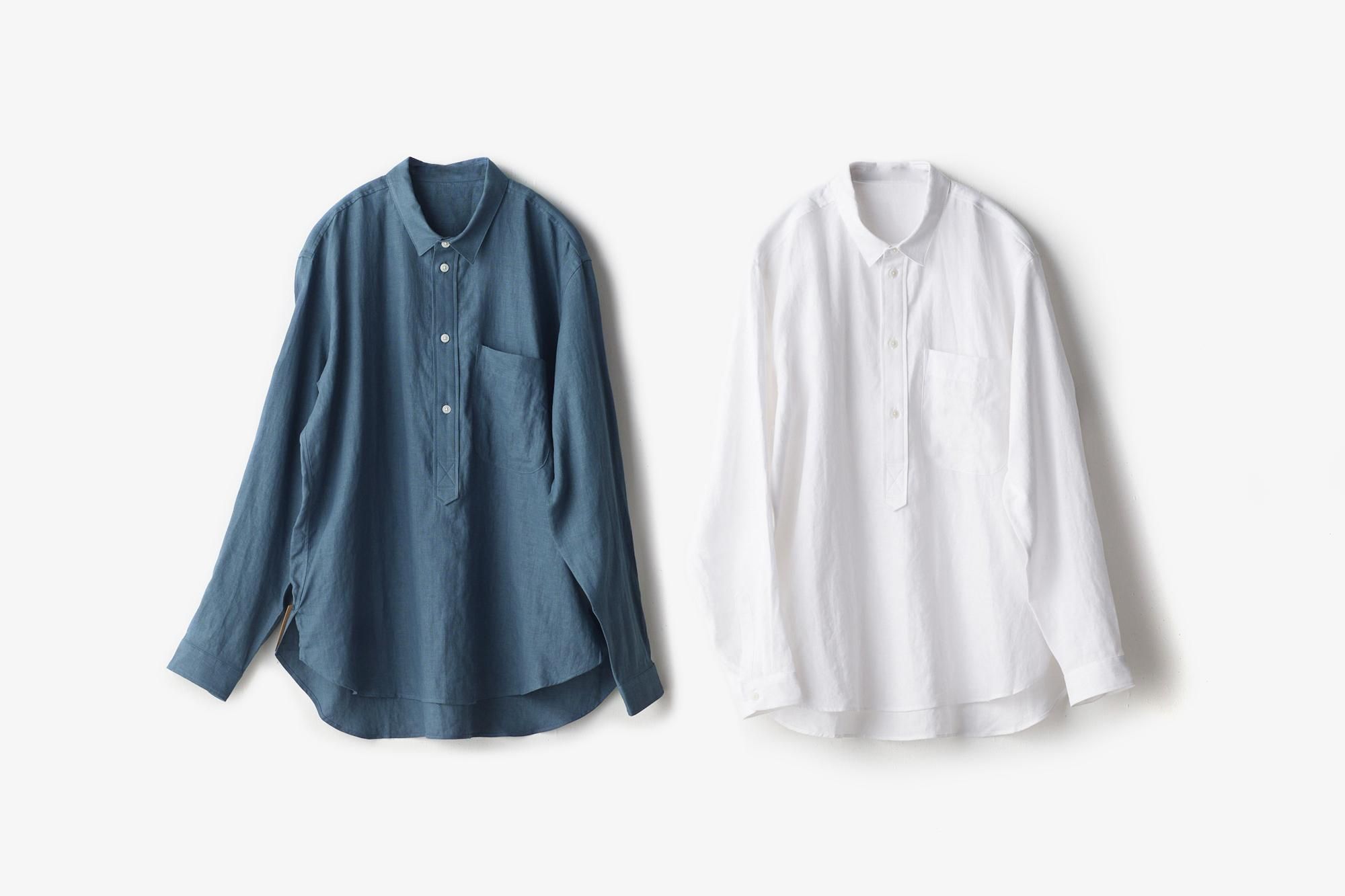 HW pull-on shirt リネン｜ASEEDONCLOUD - パンと日用品の店 わざわざ オンラインストア