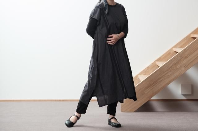 fuwa-T long cotton tamaki niime 玉木新雌
