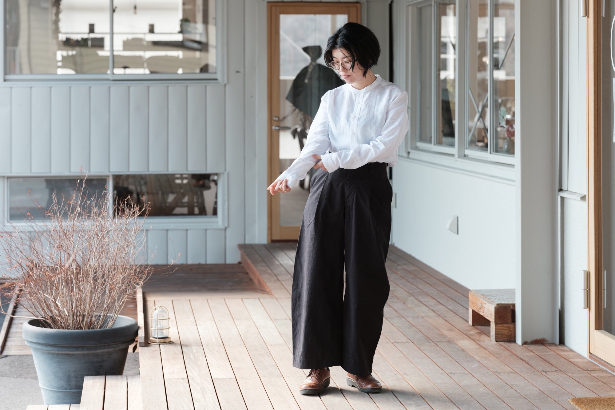 HW wide trousers_Rip stop｜ASEEDONCLOUD - パンと日用品の店 