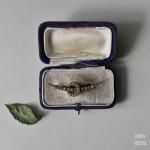 アールデコ ムーン サークルブローチ