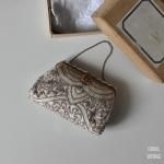 クリアシードビーズ ミニドレスバッグ