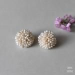 淡水パールクラスターイヤリング