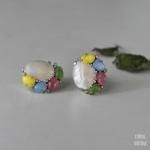 TRIFARIトリファリ MOPxパステルビジューイヤリング