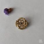 エドウォーディアン ゴールドサークル ノットブローチ