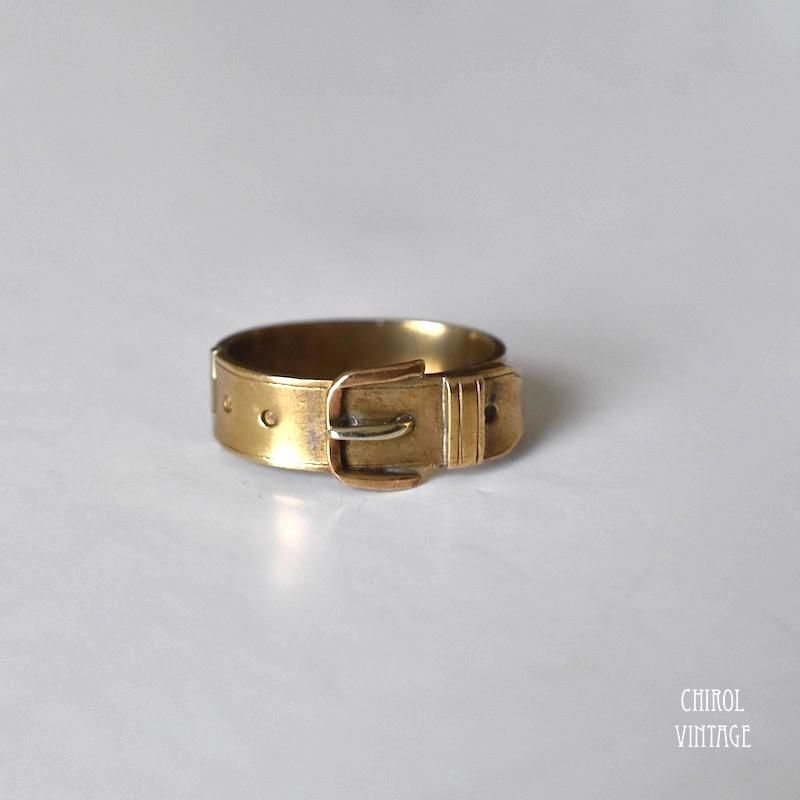 ヴィクトリアン ベルトバックル スカーフリング - CHIROL VINTAGE