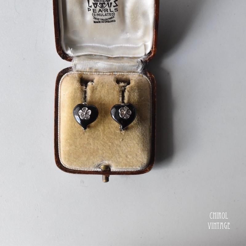 ウィッチーズハート オニキス シルバーイヤリング