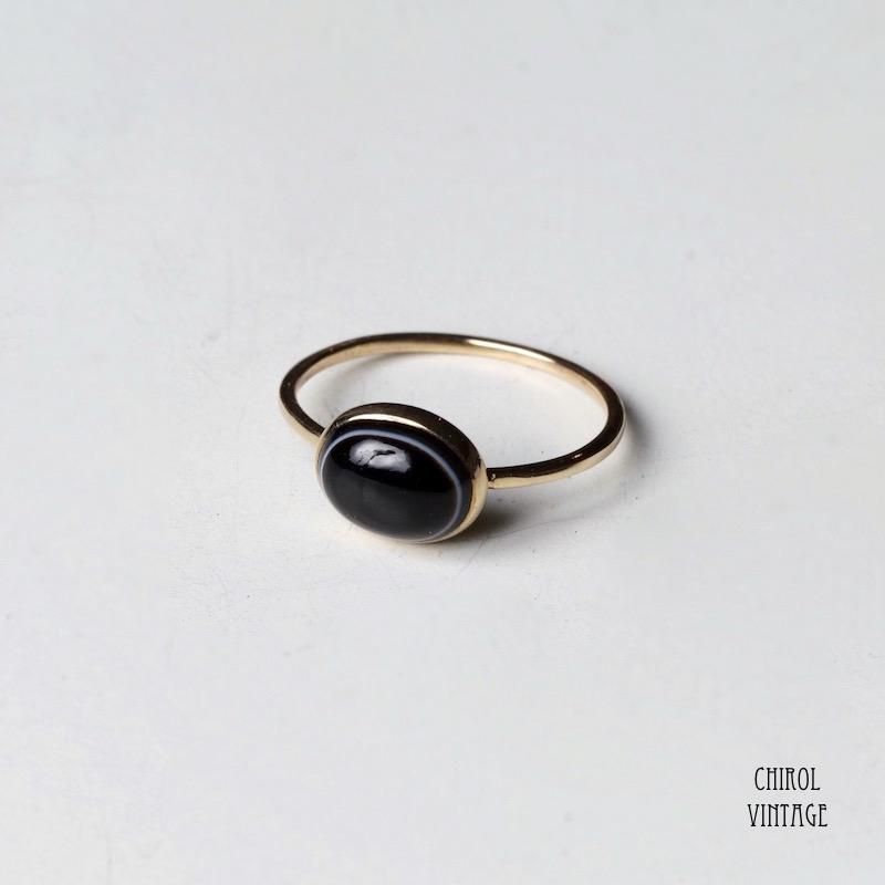 15kゴールド ブルズアイアゲートリング Chirol Vintage ヴィンテージ ジュエリー通販 アンティーク アクセサリーのセレクトショップ 15kゴールド ブルズアイアゲートリング Chirol Vintage ヴィンテージ ジュエリー通販 アンティーク アクセサリーのセレクトショップ