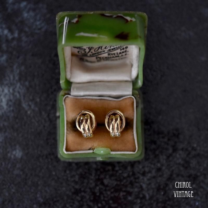 アンティーク ノットピアス 9金】 アンティークノットピアス9金】