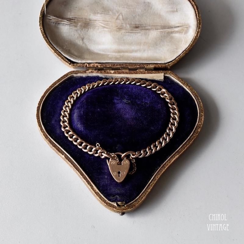 1940s パドロック チェーンブレスレット ビンテージ アンティーク 1940s パドロック チェーンブレスレット ビンテージ アンティーク c