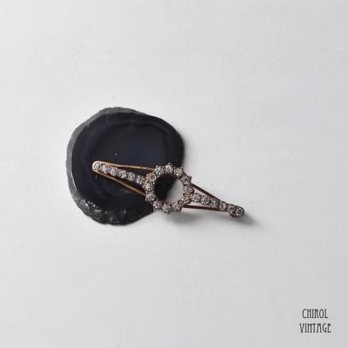 クリアグラス サークルバーヘアクリップ