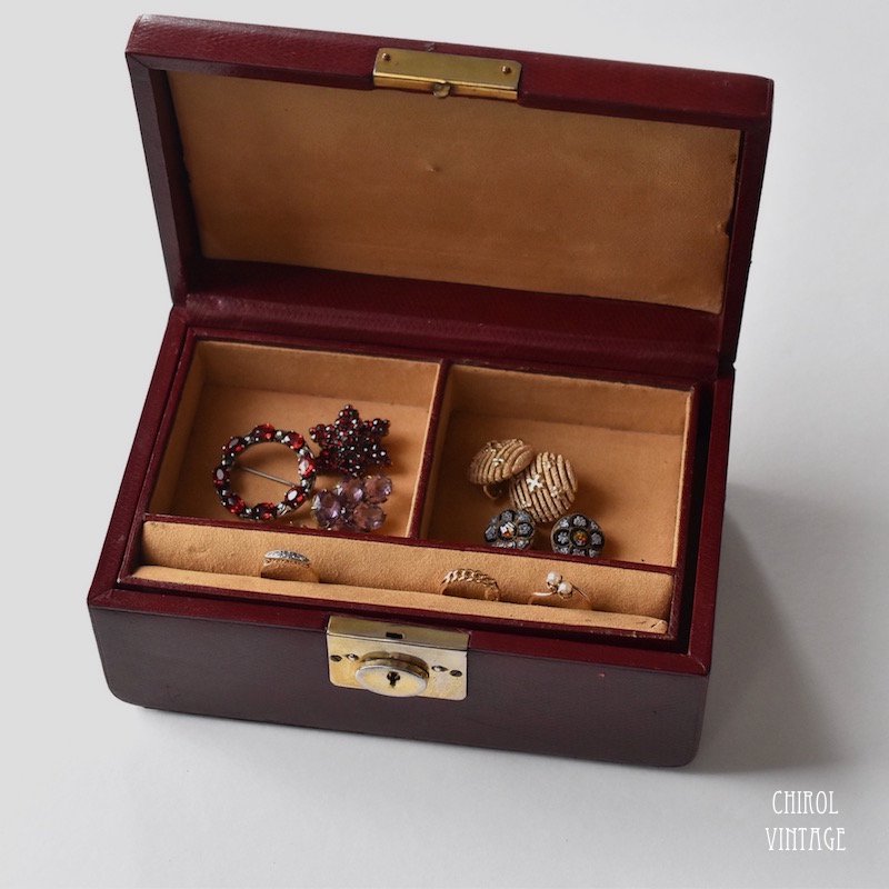 Jewelry Trinket Box ヴィンテージ　セルロイドジュエリーケース