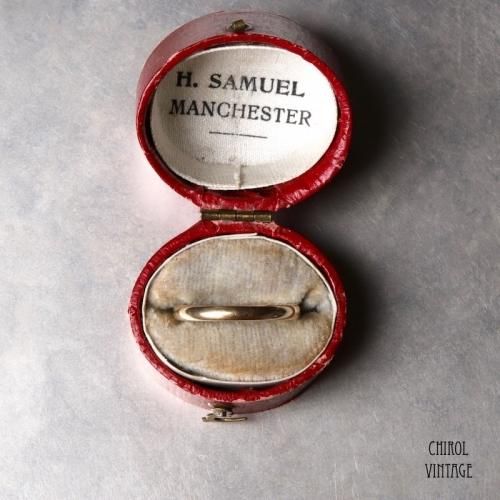 ヴィンテージ 9Kゴールド ウェディングリング バーミンガム1952