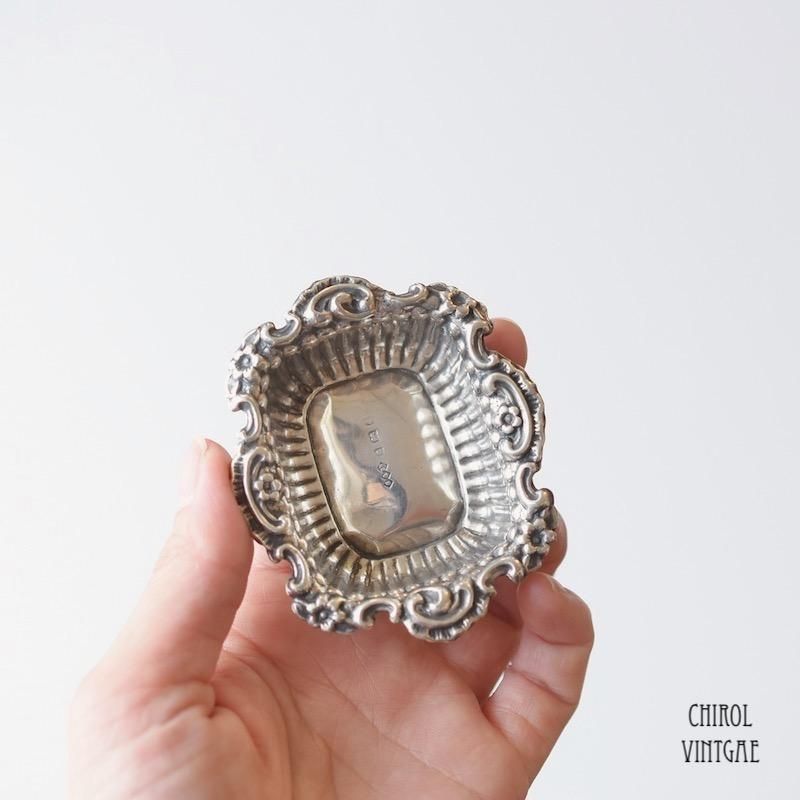 アンティーク スターリングシルバー ソルトディッシュx2 - CHIROL