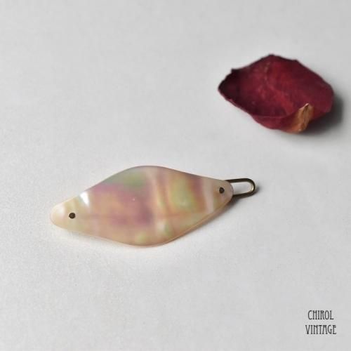 マザーオブパール ダイヤシェイプ ヘアクリップ