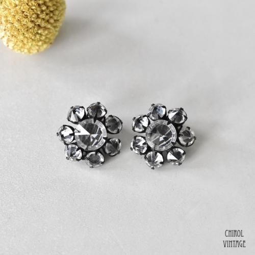 クリアビジュー リヴァースセット クラスターイヤリング