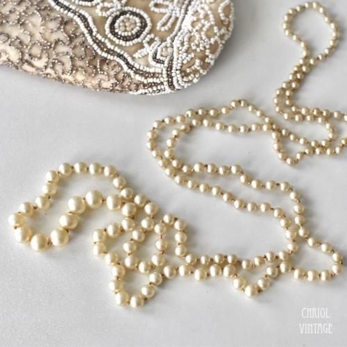 グラデュアル オールノットパール ロングフラッパーネックレス