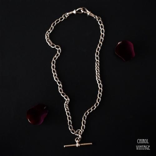 アンティーク 9Kゴールド アルバートチェーン ルースリンク