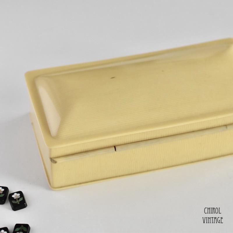 セルロイドアイボリー ジュエリーボックス - CHIROL VINTAGE
