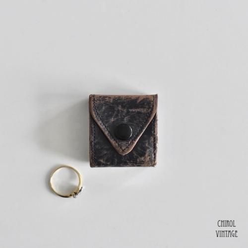 ネイビーレザー 携帯リングケース ・Diamond Marchant・