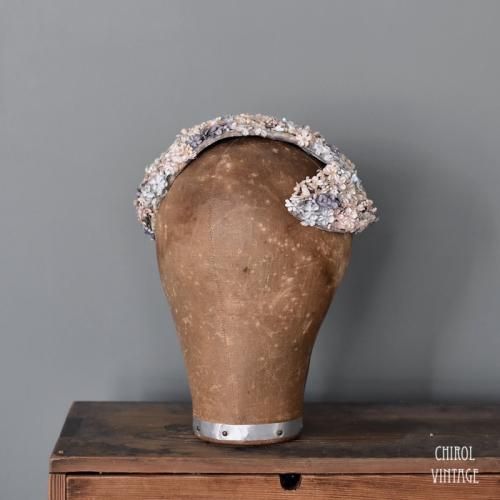 ピンクxライラックフラワー ヘッドドレス