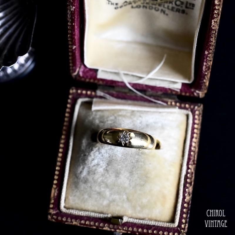 激レア】英国 イギリス ジプシーリング アンティーク 18ct 18金