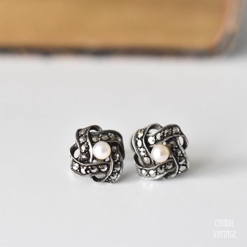 チロルヴィンテージ CHIROL Vintage マルカジット ノットイヤリング チロルヴィンテージ CHIROL Vintage マルカジット ノットイヤリング