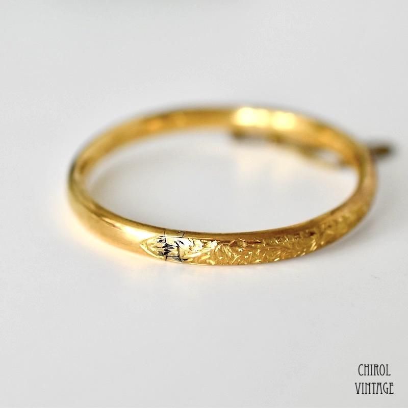 アンティーク エングレイヴバングル - CHIROL VINTAGE