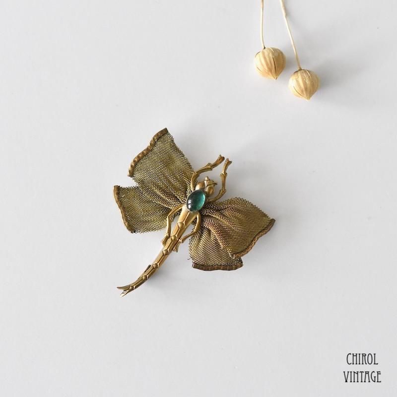 メッシュウィング トンボブローチ