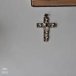 ターコイズエナメルフラワー クロスペンダント