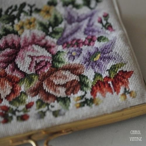 プチポワン 刺繍ミニパース - CHIROL VINTAGE | ヴィンテージ