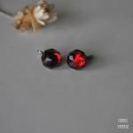 チェリーグラス ファセットボールイヤリング