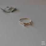 ヴィンテージ 9Kゴールド リボンリング