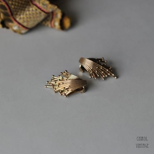 ロールドゴールド モダニズムイヤリング