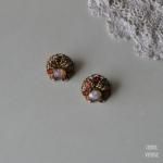 フォイルバック オパールフィリグリーイヤリング