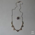 アールデコ ゴールドプレート グレープネックレス