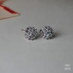 ミニアイリスグラス クラスターフラワーイヤリング