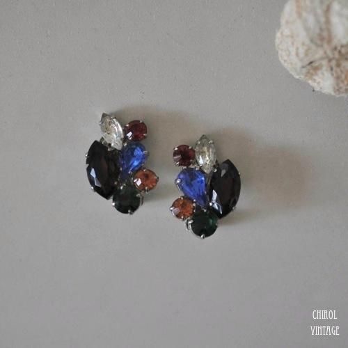 カラフル ヴィヴィッドビジュー イヤリング