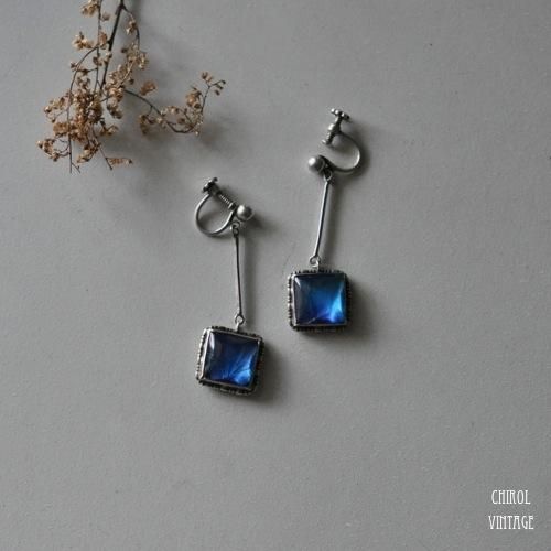 バタフライウィング ドロップシルバーイヤリング