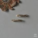 セルロイド サテンリトルバー ヘアクリップx2