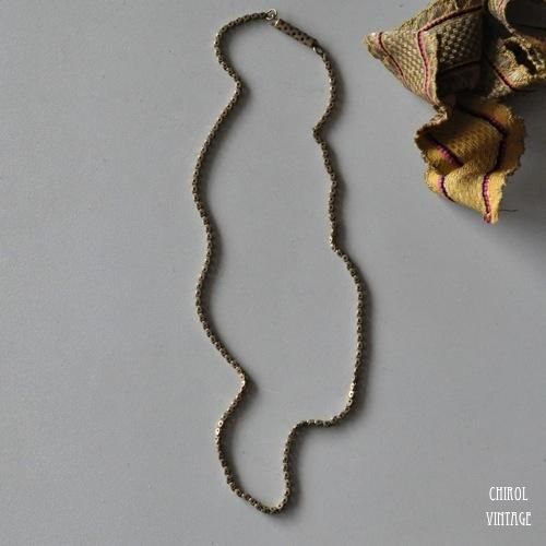 ヴィクトリアン ゴールドキューブチェーンネックレス