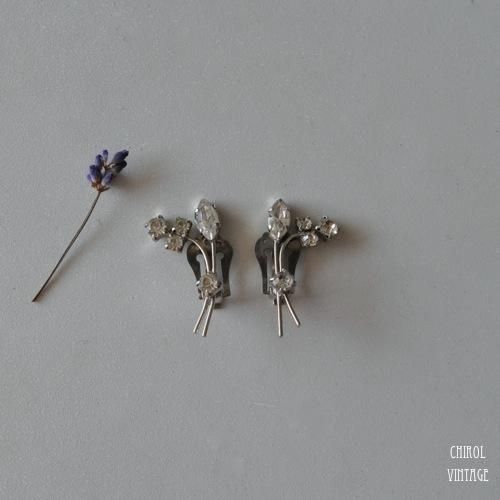 クリアビジュー シンプルブーケイヤリング