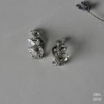 トリプルティアドロップ ビジューイヤリング