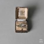 ダークブラウン スクエアリングケース・W.G.Powell・