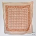 Monique Valery オレンジフラワー シフォンスカーフ