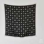 ブラックxホワイト エーデルワイスカーフ