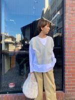 ピンタックカットソー フリーサイズ ガノッシュ 247-80441 秋 冬 30代 40代 50代  レディース カジュアル ganosch   長袖Tシャツ lady 24lady ピンタックカットソー フリーサイズ ガノッシュ 247-80441 秋 冬