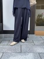 PUPULA ププラ　オールインワン PUPULA(ププラ)アクアダブルニット ノーカラー ロングジャケット