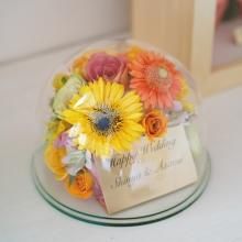 プロポーズの花束を残すグレイス ウェディングブーケの保存ガラスドームや押し花ドライフラワー加工専門花工房ラ ミディ プロポーズの花束を残すグレイス ウェディングブーケの保存ガラスドームや押し花ドライフラワー加工専門花工房ラ ミディ